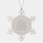 Grandad Treasure Snowflake Ornament for Family Christmas Gift - Image 1