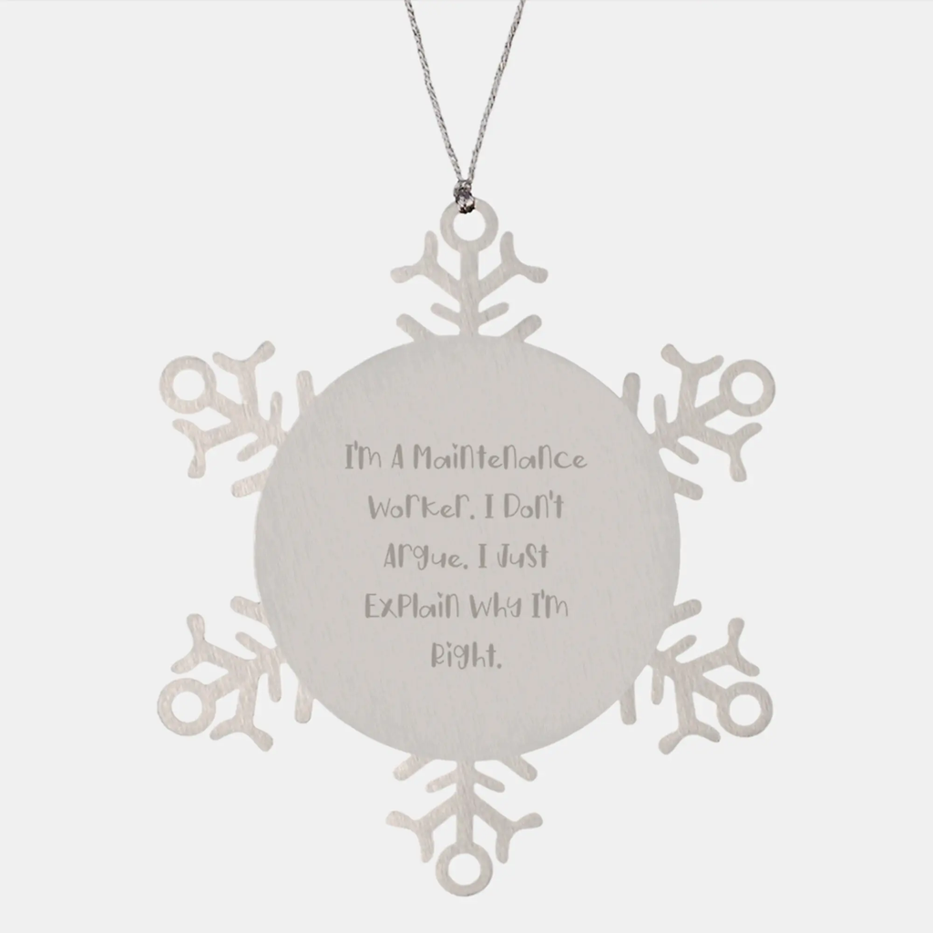 Maintenance Worker Keepsake Christmas Ornament for Him Gift - Image 1