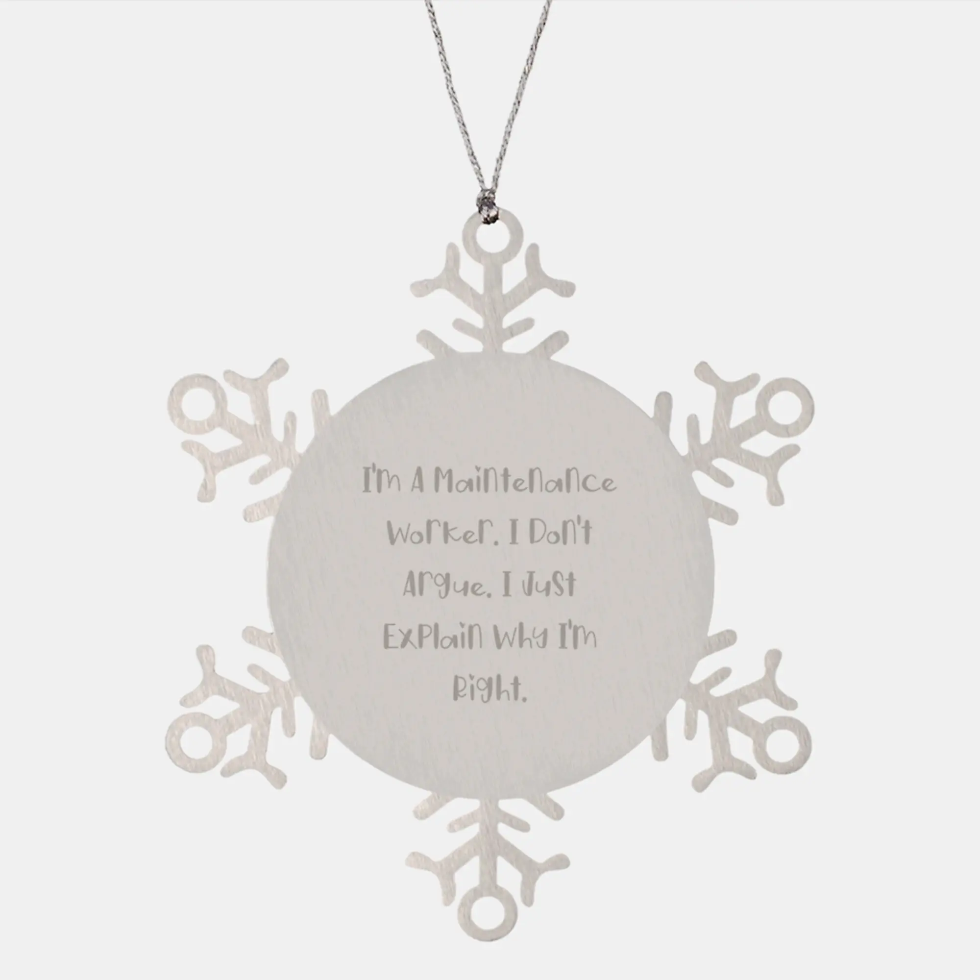 Maintenance Worker Keepsake Christmas Ornament for Him Gift - Image 1