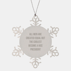 Vice President Snowflake Ornament Keepsake for Him Christmas Gift - Image 1