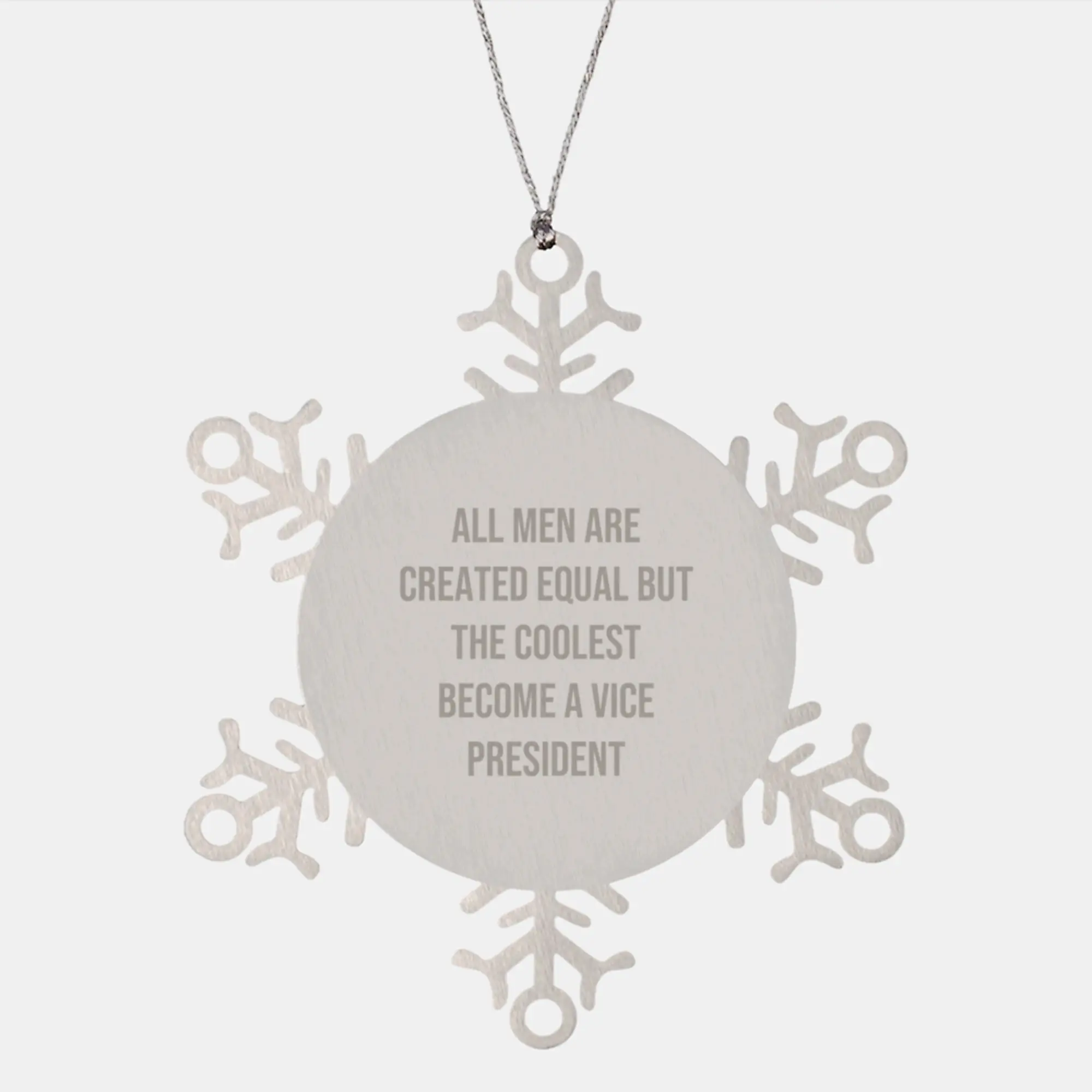 Vice President Snowflake Ornament Keepsake for Him Christmas Gift - Image 1