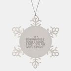 Sonographer Keepsake Snowflake Ornament for Him Christmas Gift - Image 1