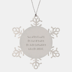 Funny Snowflake Ornaments for Security Guards from Friends, Unique Gifts for Men Security Guard at Christmas - Image 1