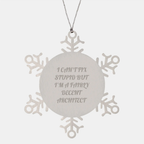 Funny Architect Snowflake Ornament Gifts from Men to Friends, Christmas Unique Gifts for Architect Men, Women - Image 1