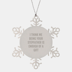 Stepfather Keepsake Christmas Ornament for Him Gift Heartwarming Quote - Image 1