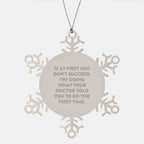 Funny Doctor Gifts from Friends - If At First You Don't Succeed, Try Doing What Your Doctor Told You To Do The First Time. Christmas Unique Gifts for Doctor