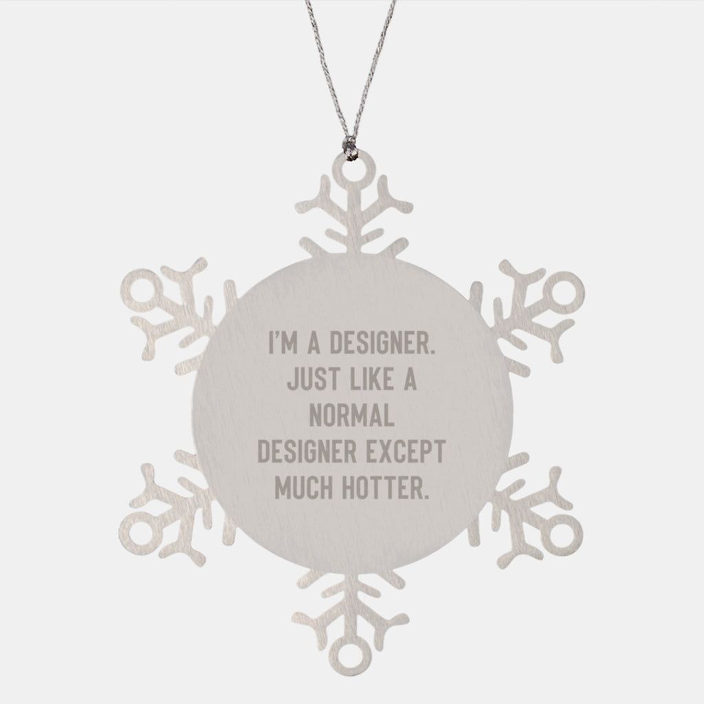 Christmas Ornament Gift for Him Designer's Humorous Keepsake - Image 1