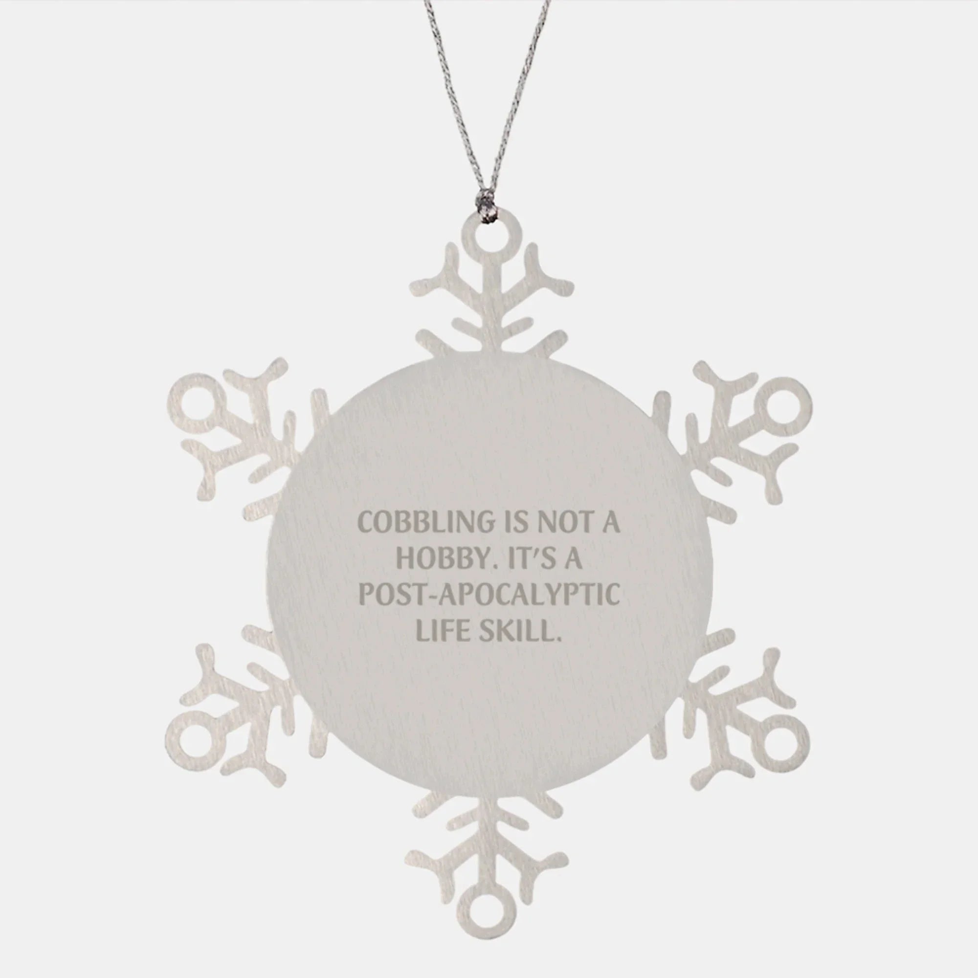 Cobbling Gifts for Men from Friends - Funny Snowflake Ornament for Christmas