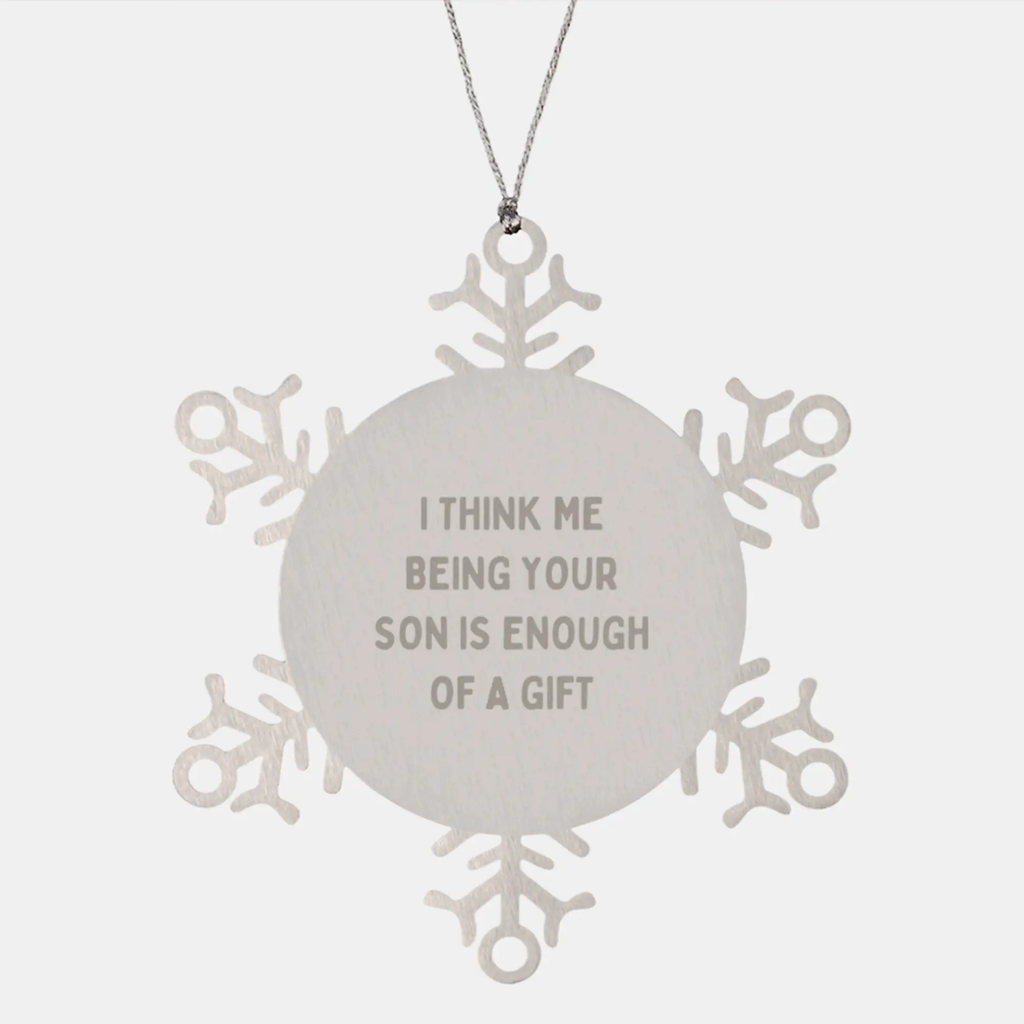 Son Keepsake Christmas Ornament Gift for Him – Premium Stainless Steel - Image 1