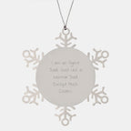 Cute Agent Snowflake Ornaments, Funny Gifts from Agent Dads, Perfect for Agent Family and Friends Christmas Unique Gifts
