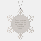 Funny Landscape Architect Gifts from Dad - Landscape Architect Snowflake Ornament for Christmas