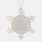 Maintenance Worker Gifts from Dad, Snowflake Ornament for Maintenance Worker Dad, Funny Christmas Unique Gifts for Men, Gifts from Family, Gifts for Maintenance Worker