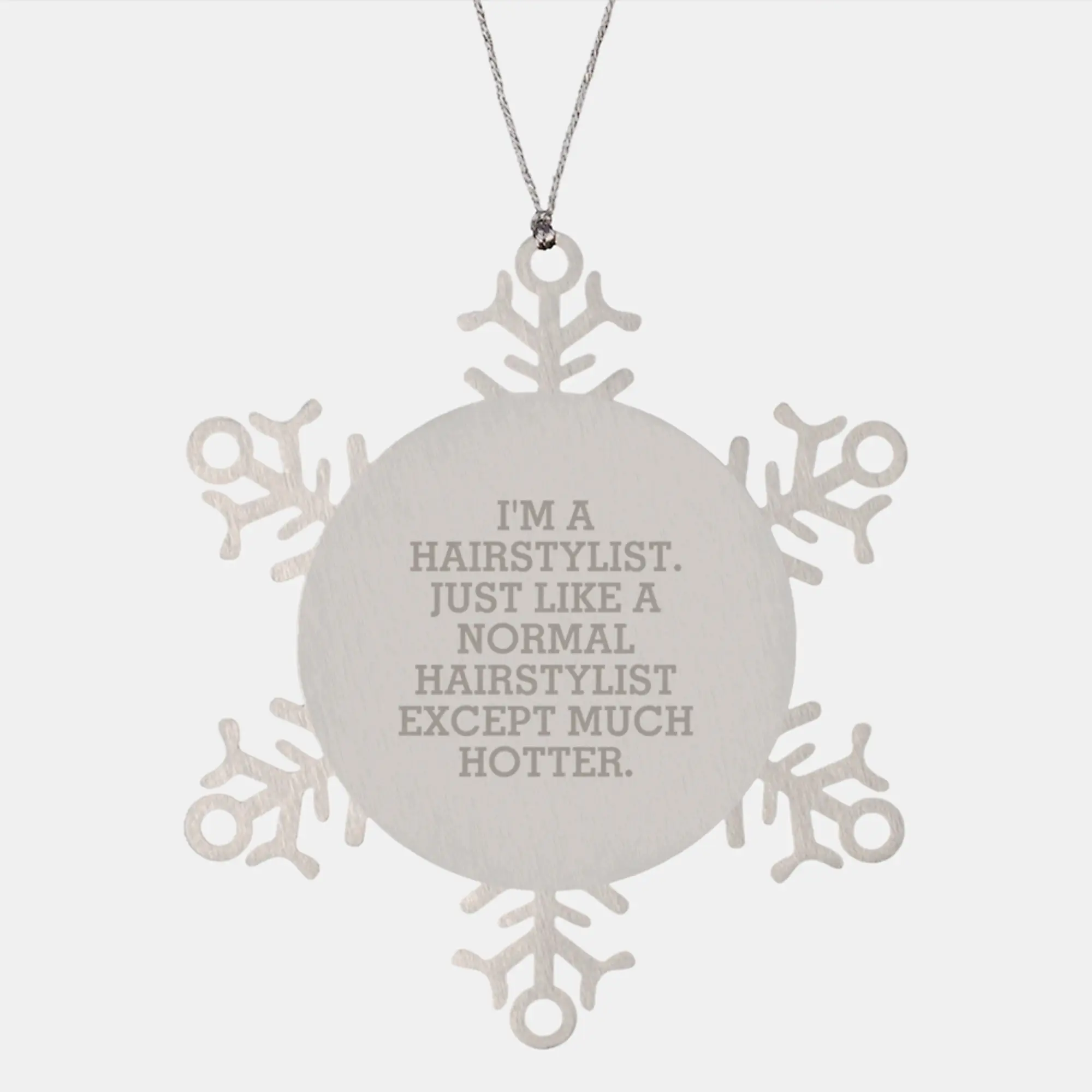 Cool Hairstylist Christmas Ornament for Neighbors Gift - Image 1