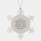 Banker Mom's Snowflake Ornament, Gifts from Mom to Banker, Unique Christmas Unique Gifts