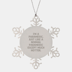 Funny Rescue Worker Gifts Snowflake Ornament for Rescue Workers and Medical Professionals, Unique Christmas Memorable Presents from Friends and Family - Image 1