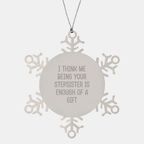 Playful Stepsister Novelty Snowflake Ornament Christmas Gift for Friends - Image 1