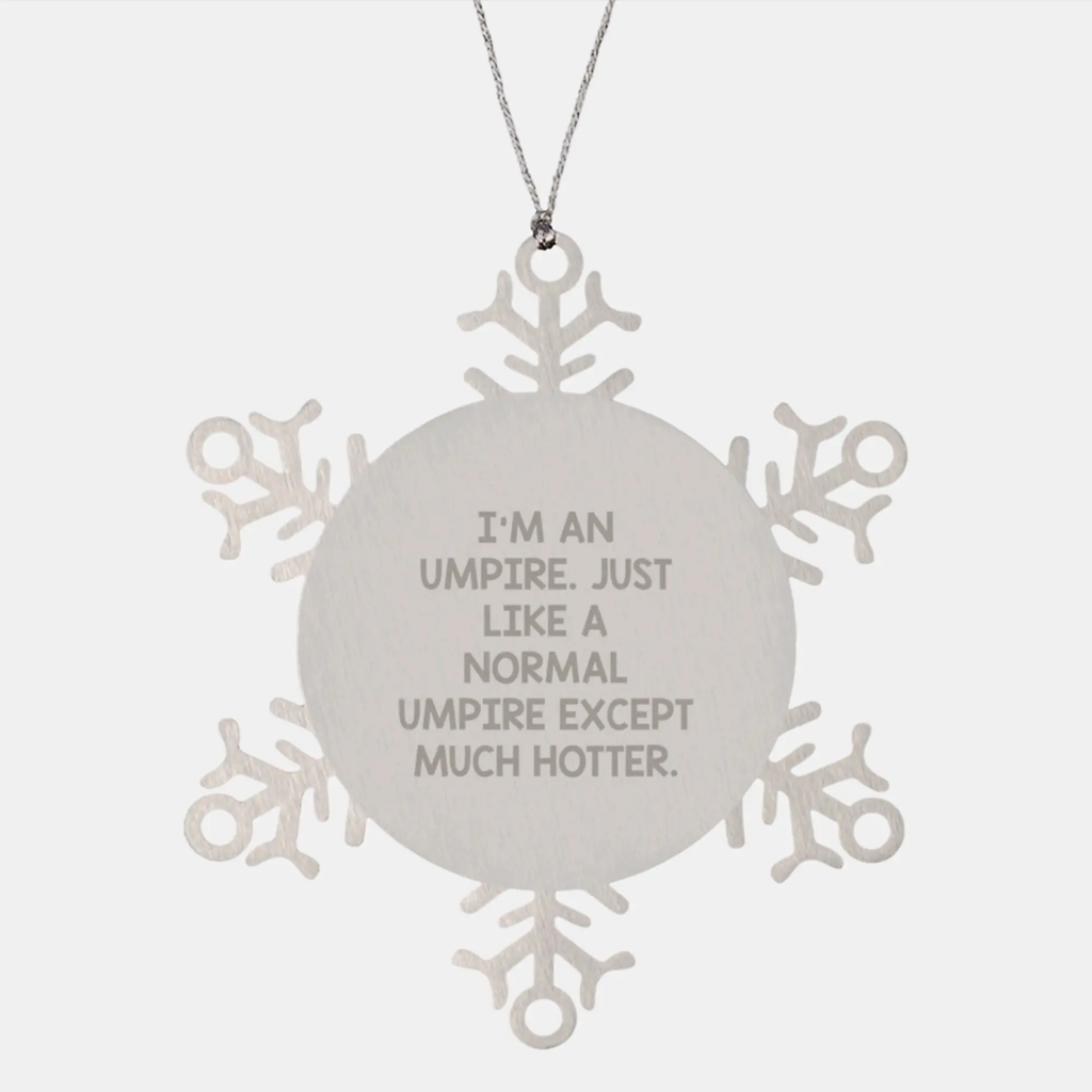 Sassy Umpire Christmas Ornament Novelty for Friends Gift - Image 1