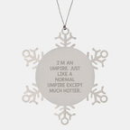 Sassy Umpire Christmas Ornament Novelty for Friends Gift - Image 1