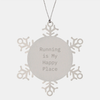 Gifts from Running Friends - Inspirational Running Gifts for Men and Women - Unique Snowflake Ornament for Running Enthusiasts at Christmas - Image 1