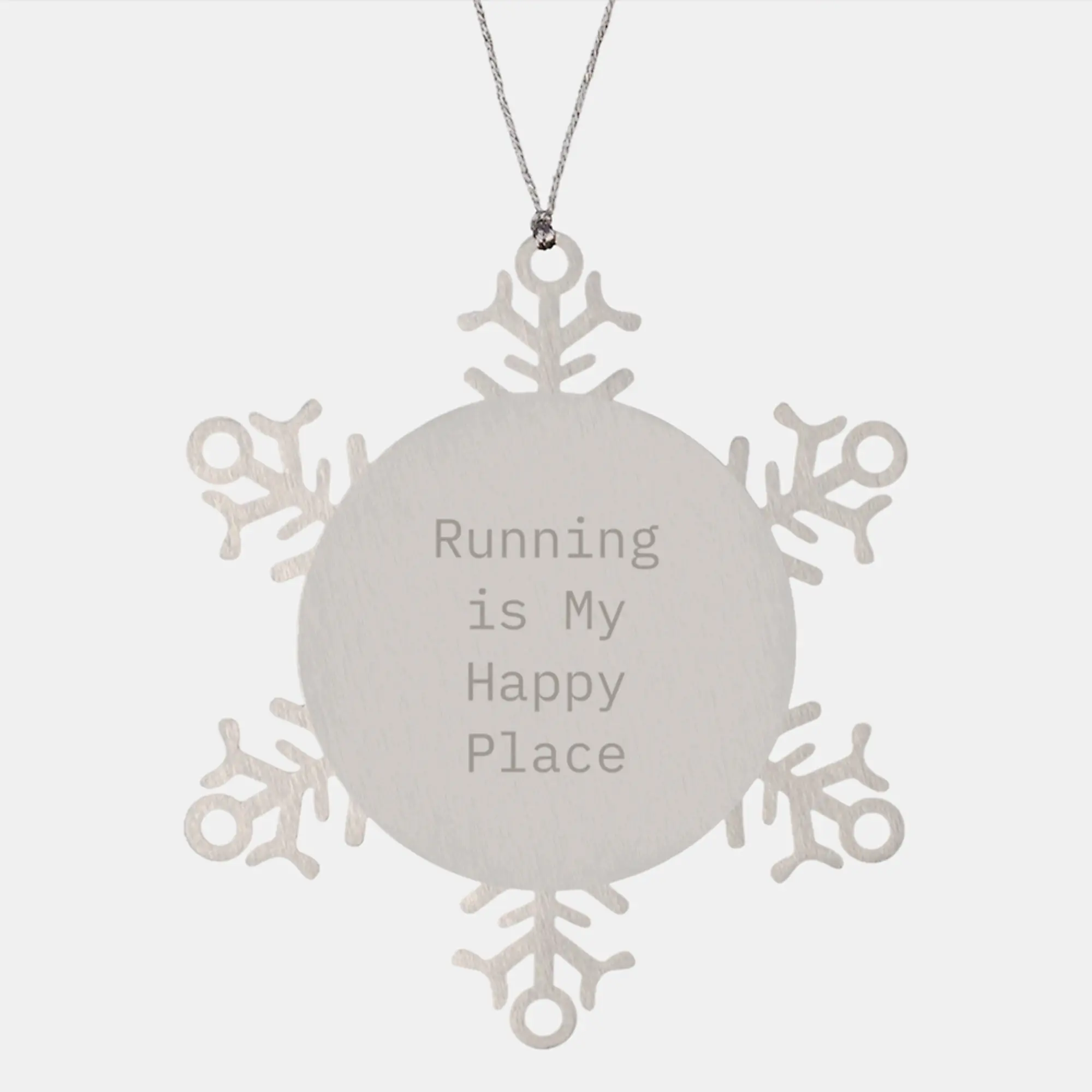 Gifts from Running Friends - Inspirational Running Gifts for Men and Women - Unique Snowflake Ornament for Running Enthusiasts at Christmas - Image 1
