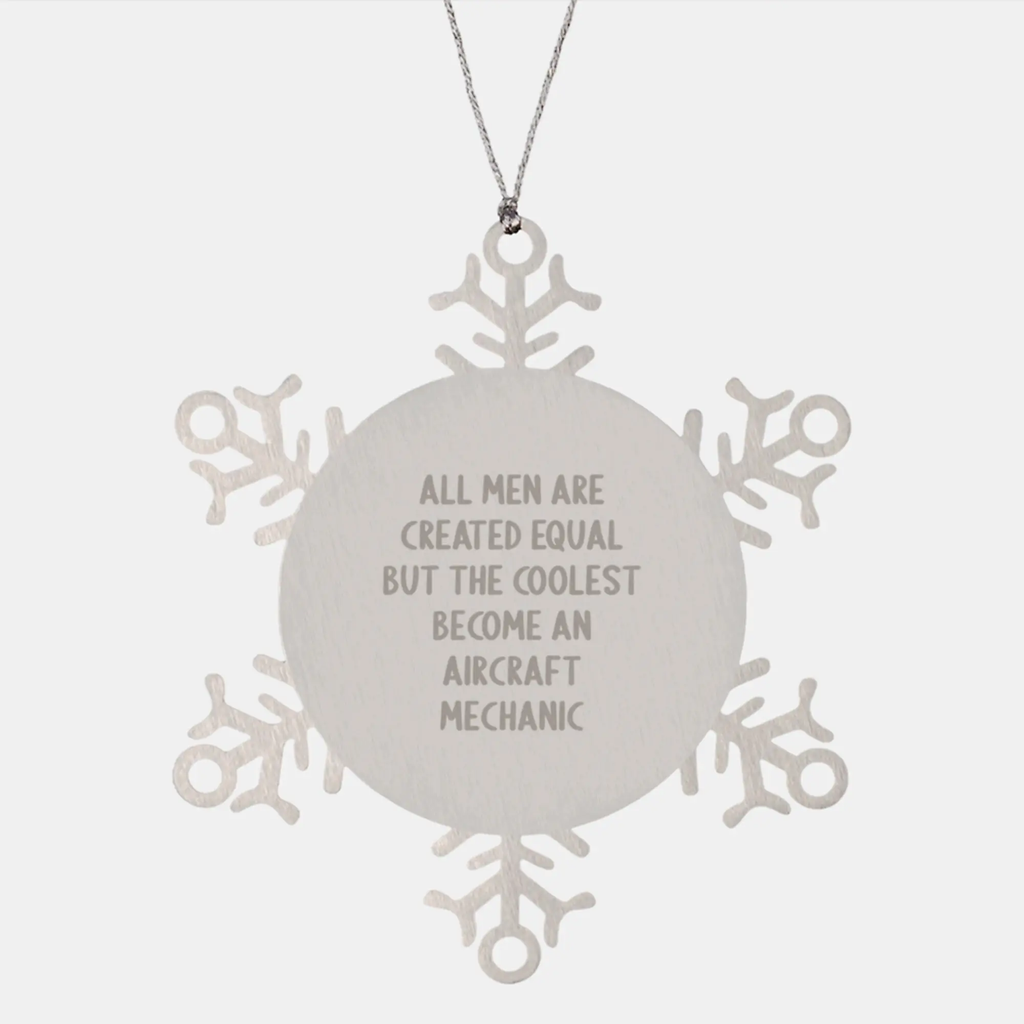 Aircraft Mechanic Christmas Ornament Idea for Coworkers Gift - Image 1