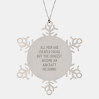 Aircraft Mechanic Christmas Ornament Idea for Coworkers Gift - Image 1