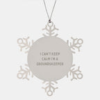 Funny groundskeeper Gifts from Friends - I'm A groundskeeper Snowflake Ornament for Christmas