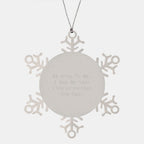 Funny Vice-principal Gifts - 'Be Nice To Me. I May Be Your Vice-principal One Day.' Snowflake Ornament, Gifts from Friends to Vice-principal, Christmas Unique Gifts