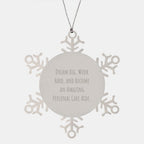 Inspirational Personal Care Aide Gifts - Snowflake Ornament, 'Dream Big, Work Hard, And Become An Amazing' - Gifts from Men to Personal Care Aide, Unique Christmas Unique Gifts