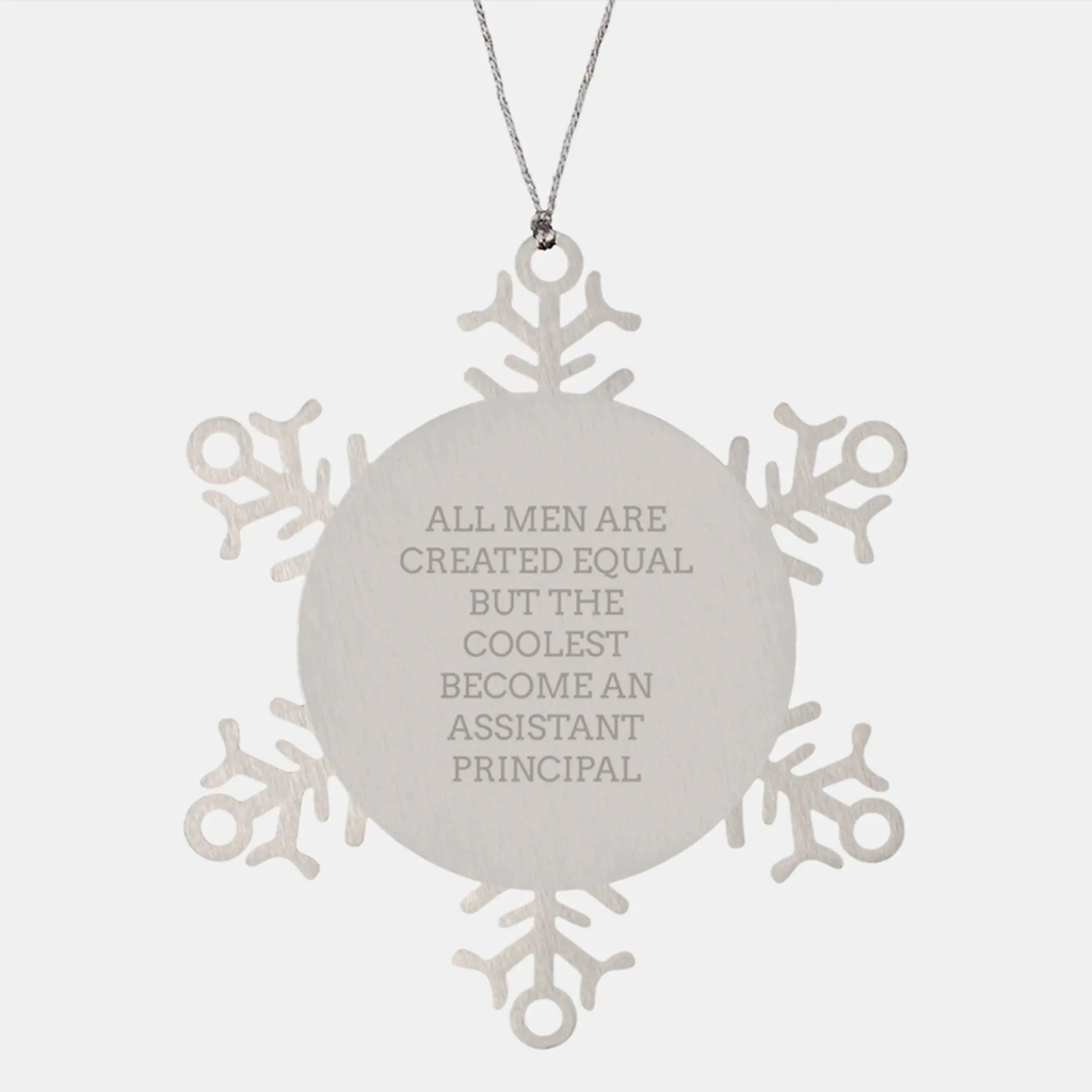 Christmas Ornament Gift Assistant Principal Keepsake - All Men Are - Image 1