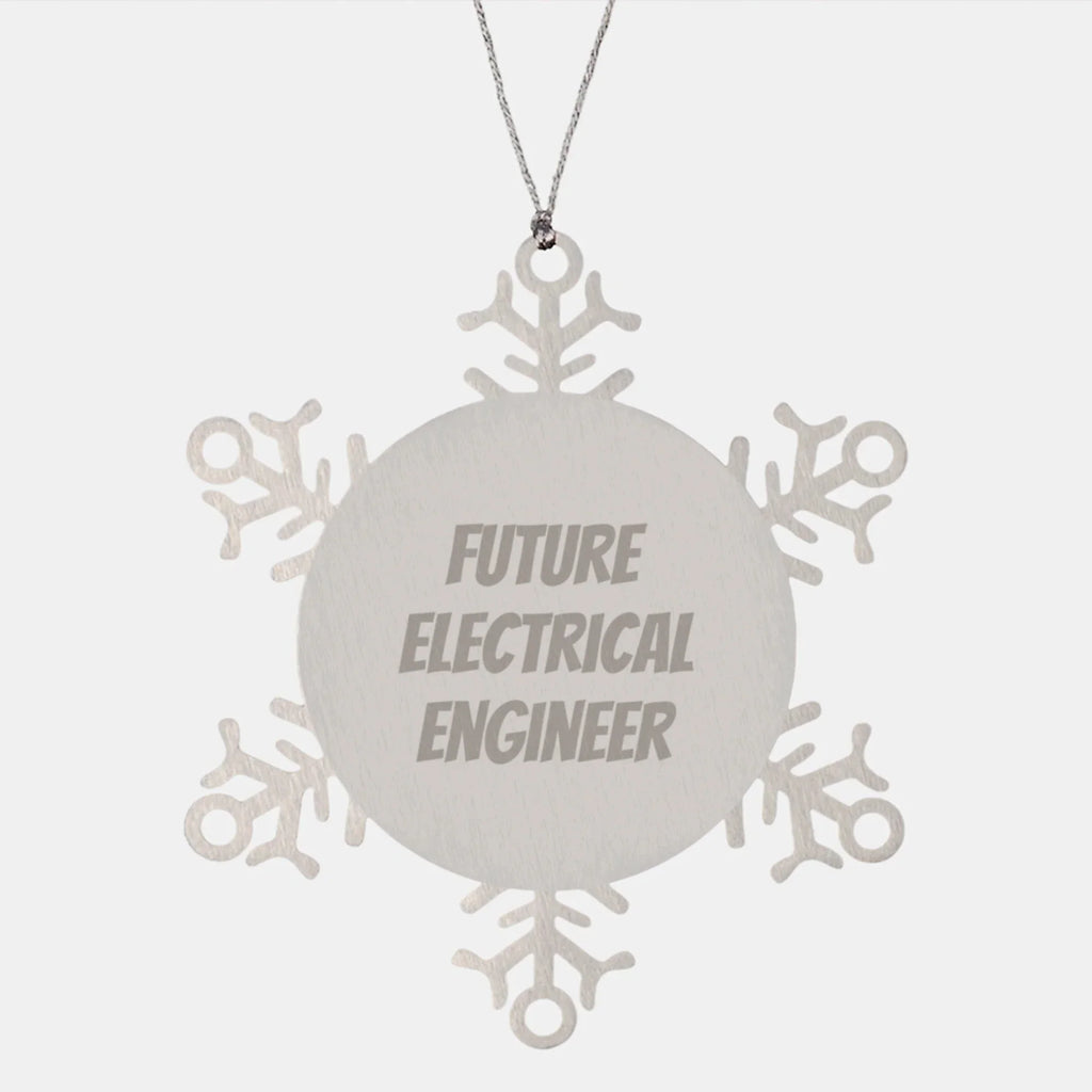 Funny Electrical Engineer Gifts for Men, Gifts from Friends for the Future Electrical Engineer, Snowflake Ornament, Christmas Unique Gifts, Electrical Engineer Snowflake Ornaments