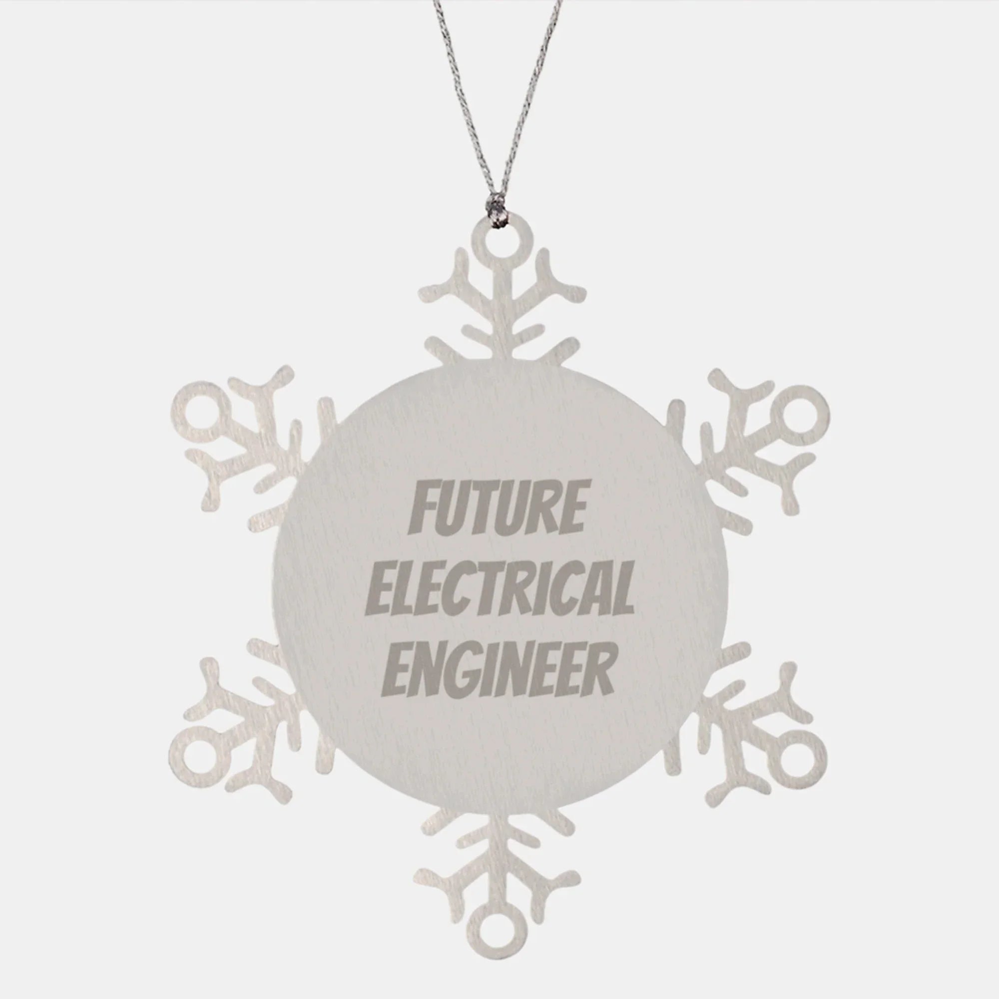 Funny Electrical Engineer Gifts for Men, Gifts from Friends for the Future Electrical Engineer, Snowflake Ornament, Christmas Unique Gifts, Electrical Engineer Snowflake Ornaments