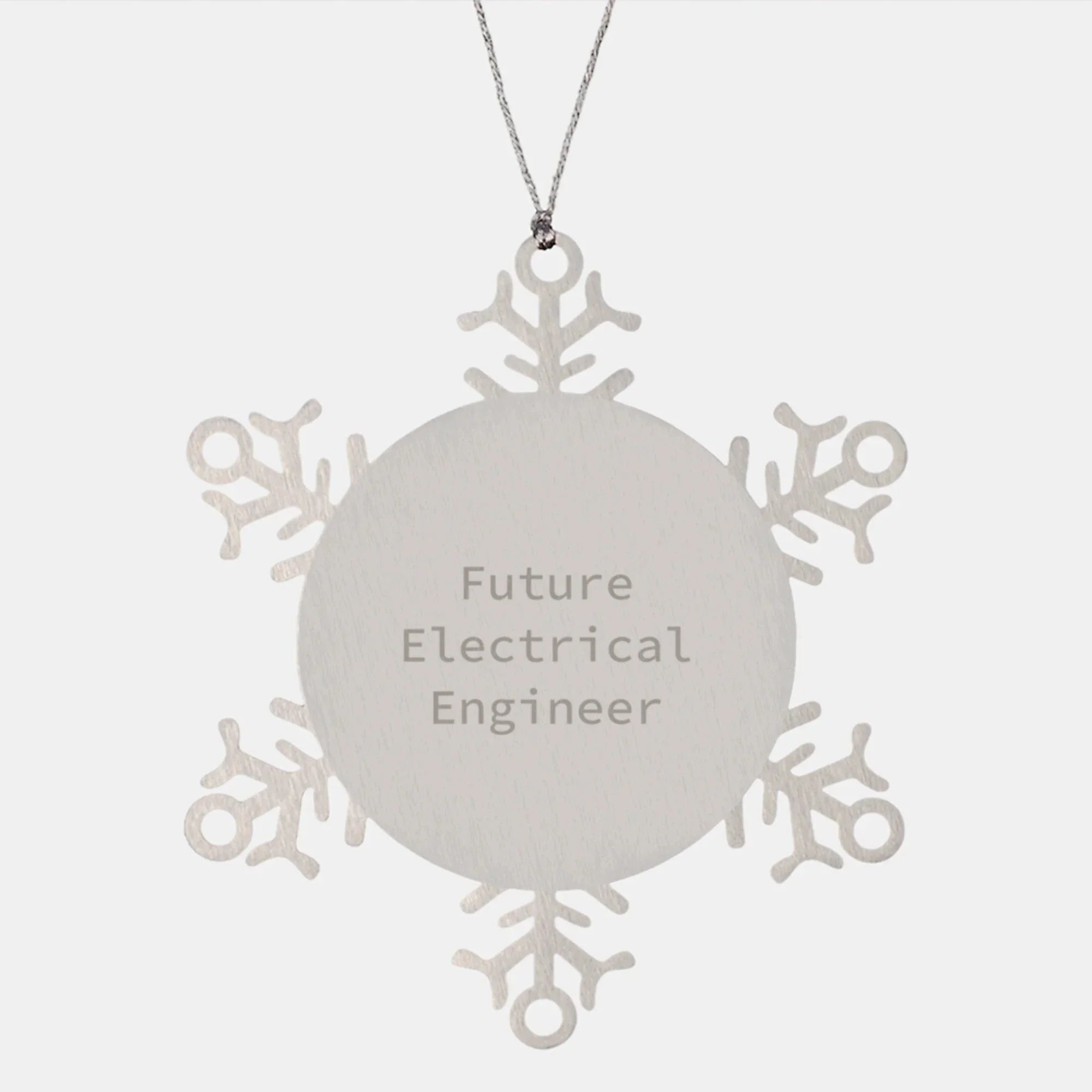 Gifts from Friends and Family for Future Electrical Engineer Snowflake Ornament, Inspirational Electrical Engineer Gifts for Men, Women, or Coworkers, Unique Christmas Unique Gifts