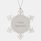 Optometrist Funny Snowflake Ornament Gifts from Friends to Future Optometrist Men, Unique Christmas Unique Gifts for Optometrist Family, Funny Snowflake Ornament