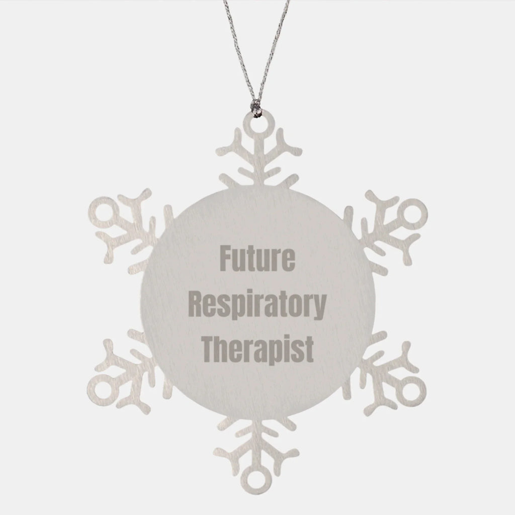 Funny Inspirational Gifts from Men for Future Respiratory Therapist Snowflake Ornament Unique Christmas Decorations