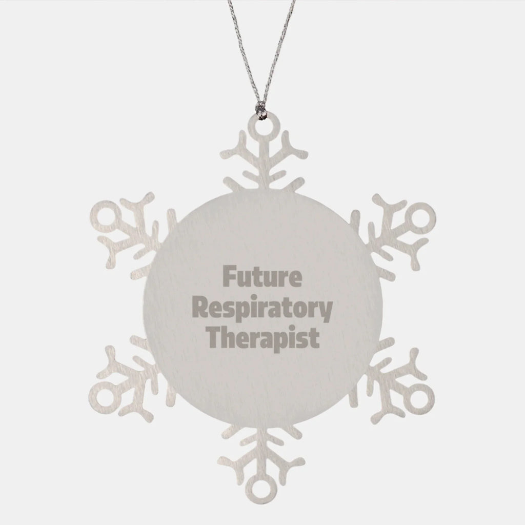 Funny Inspirational Gifts from Friends and Family for Future Respiratory Therapist Christmas Unique Snowflake Ornament
