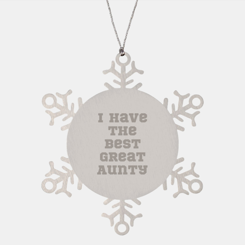 Christmas Ornament Gift for Family - I Have The Best Great Aunty - Image 1