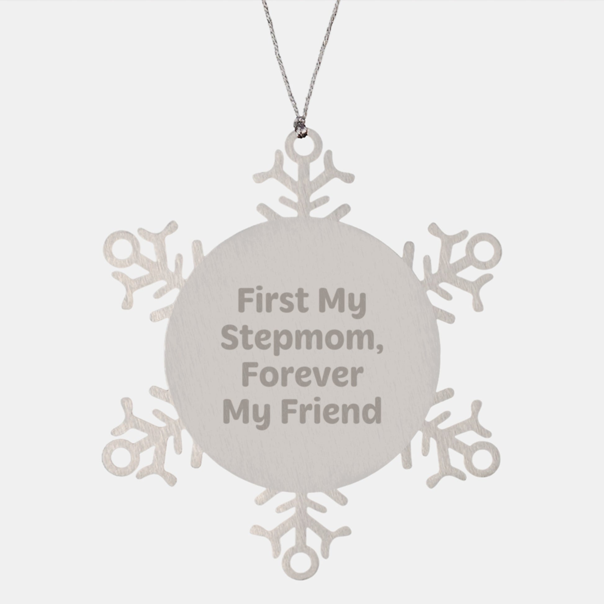Funny Stepmom Memories, Snowflake Ornament Gifts from Men, Women, Friends, Family, Gifts for Stepmom, Christmas Unique Gifts - Image 1