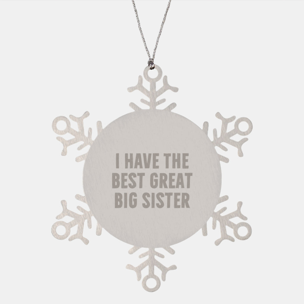 Big Sister Christmas Ornament Gift for Her, 'I Have The Best Great - Image 1