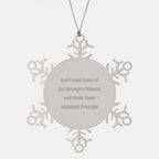 Funny Gifts from Men, Women, Coworkers to Assistant Principal, Christmas Unique Gifts for Women, Snowflake Ornament
