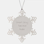 Funny Snowflake Ornament Gifts from Friends, Model Inspirational Christmas Unique Gifts, Smart Sexy Talented Model Ornament Ideas for Men