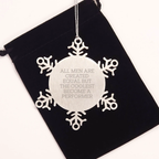 Performer Keepsake Snowflake Ornament for Him Steel Christmas Gift - Image 2