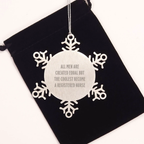 Playful Registered Nurse Snowflake Ornament for Friends Christmas Gift - Image 2