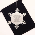 Inspirational Gifts from Family to Men Neurosurgeon, Cute Snowflake Ornament, Never Forget the Reason You Became a Neurosurgeon, Christmas Unique Gifts