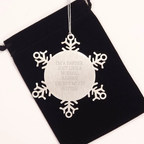 Christmas Gift for Her Barber Snowflake Ornament Present Premium - Image 2