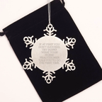 Funny Nurse Practitioner Gifts from Men to Friends - If At First You Don't Succeed Snowflake Ornament, Christmas Unique Gifts for Women, Nurse Practitioners, Family, Coworkers - Image 2