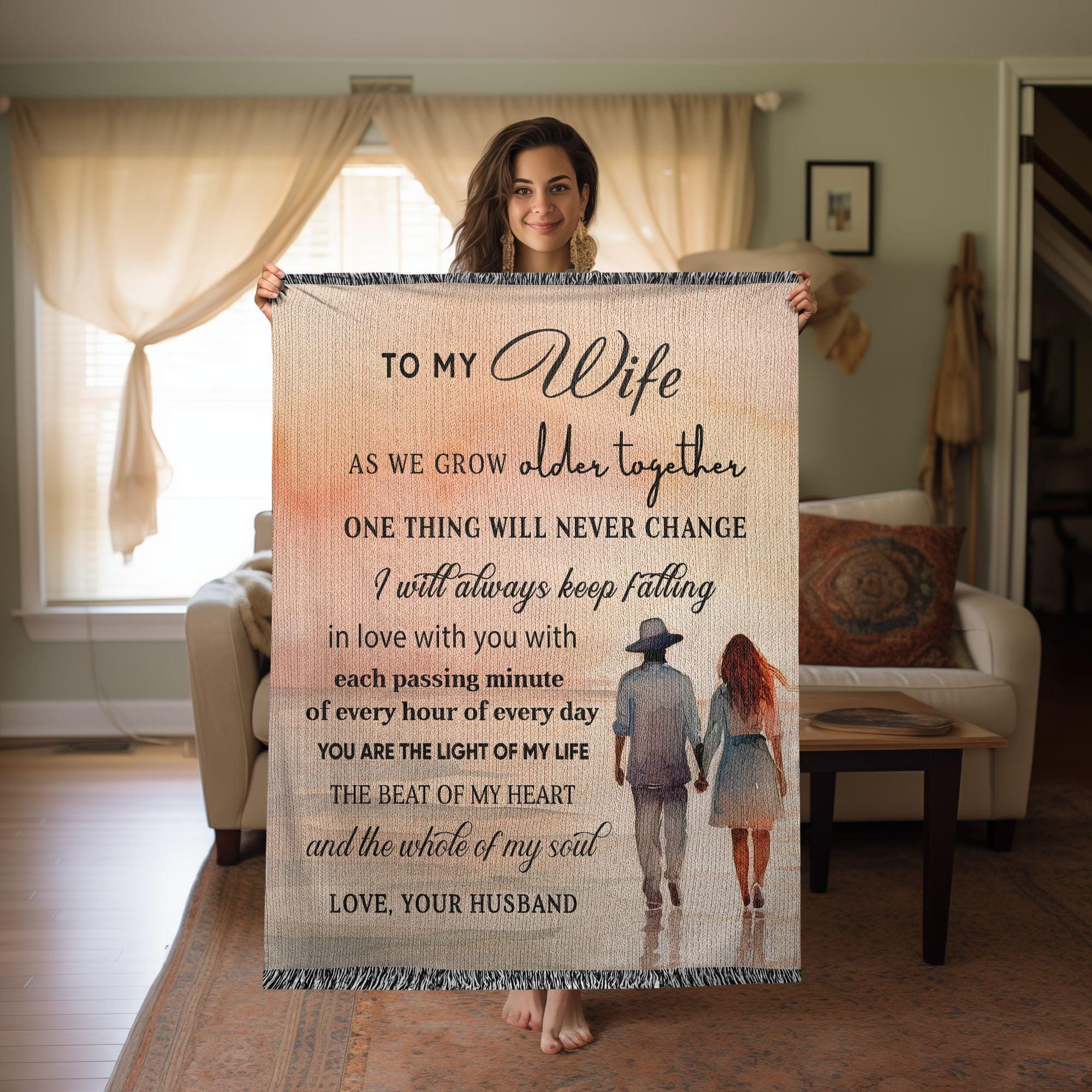 Snuggle with your Wife with this Heirloom Woven Blanket - Mallard Moon Gift Shop