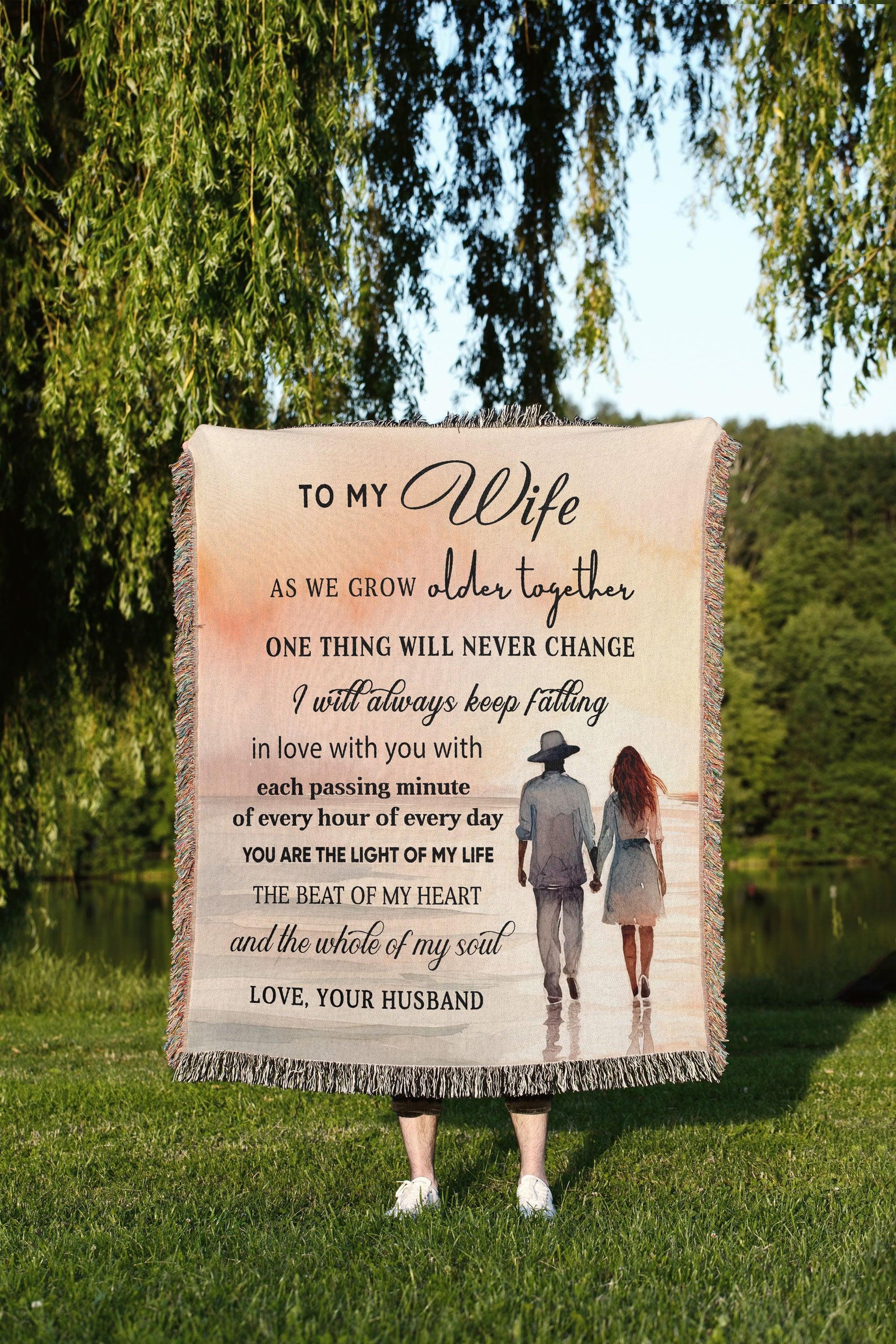 Snuggle with your Wife with this Heirloom Woven Blanket - Mallard Moon Gift Shop