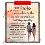 Snuggle with your Wife with this Heirloom Woven Blanket