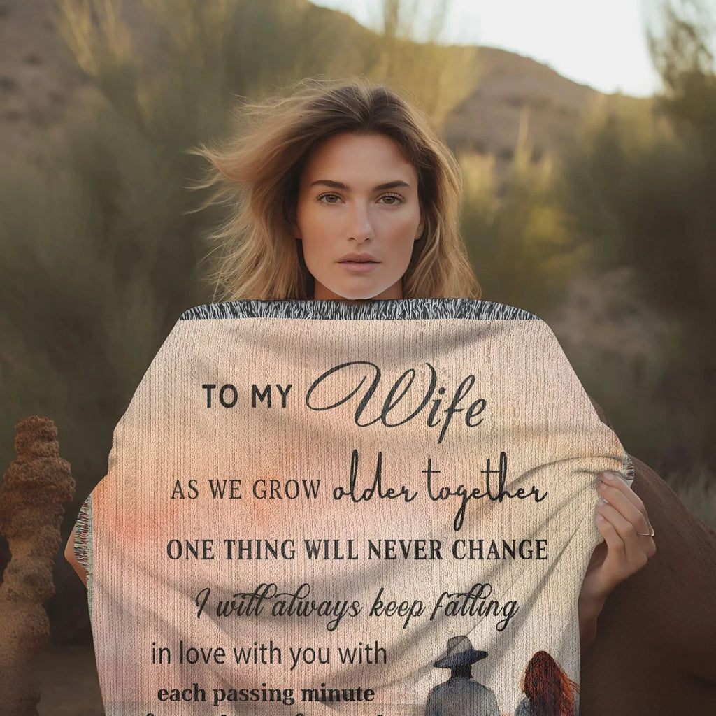 Snuggle with your Wife with this Heirloom Woven Blanket